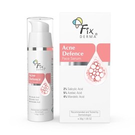 FIXDERMA Suero De Ácido Salicílico Al 2 Para El Tratamiento Antiacné Y Localizado Con 5 De Ácido Azelaico Y 4 De Ácido Mandélico  Suero Facial...     