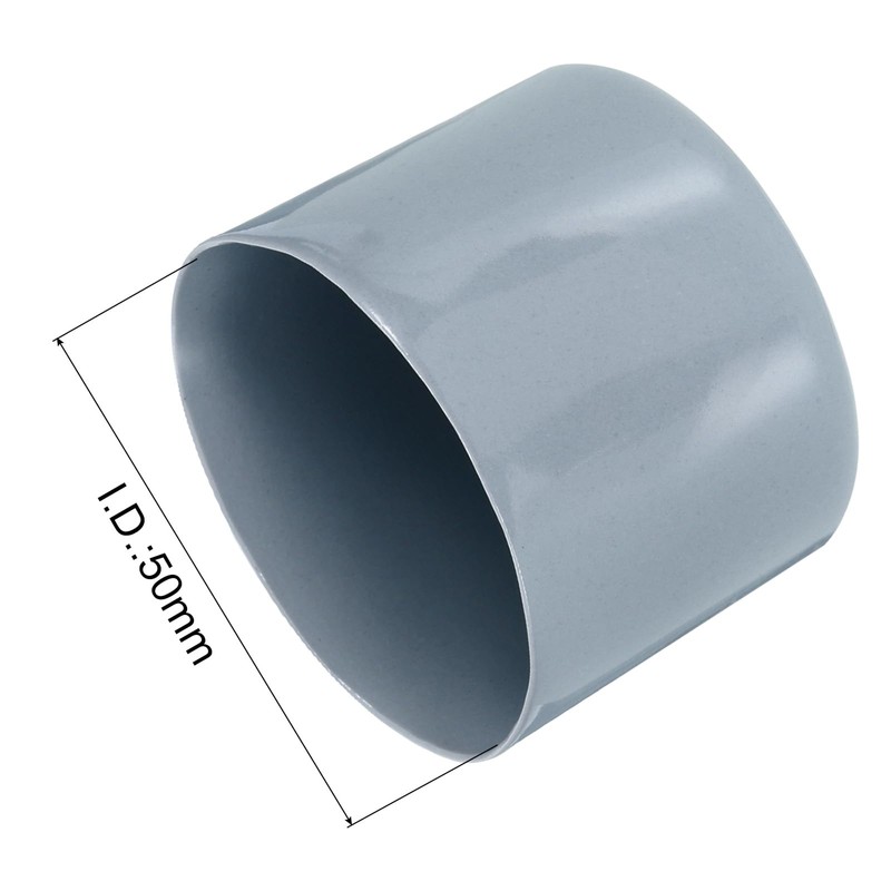 sourcing map 4pcs Rubber End Caps 50mm ID Vinyl Round