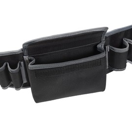 VELOFLEX 6901080 Tool Bag M, 27.5 x 25 x 4 cm, Multifunctional Bag, Tool Bag, Belt Bag, Black/Grey