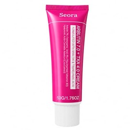 Crema iluminadora coreana para rostro y cuerpo, arbutina y ácido tranexámico crema facial para tono de piel desigual y aspecto de manchas oscuras para