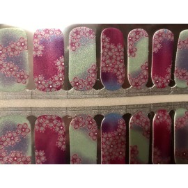 Unbranded Color Nail Polish Strips, 16ct. LIMITED EDITION. Floral Holo Stamen. BEAUTIFUL!!