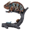 Chameleon Statue Sculpture Resin Chameleon Wild Animal Figurine Ornament for