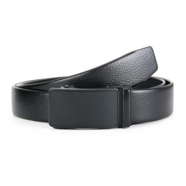 Nelbons Men's Belt,Ratchet Belt for Men with Slide Buckle,Trim to Fit width 3.5cm
