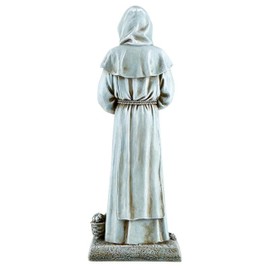 Christian Brands Avalon Gallery Indoor/Outdoor Garden Statue Michael Adams Catholic Gardener Figurine, 12-Inch, Saint Fiacre