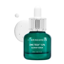BRING GREEN Zinc Teca™ 1.2% BLEMISH SERUM | Mild Serum providing Soothing effect to Troubled Skin, Improves Blemish and Skin Pigmentation in 3 Days 0.85 Fl. Oz., 25ml