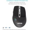Arteck Multi-Device Wireless Bluetooth Mouse with Nano USB Receiver Ergonomic
