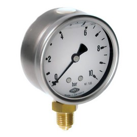 'Pressure Gauge with Lower G, high-pressure, 0 160BAR, G1/4 – Glycerine Filled