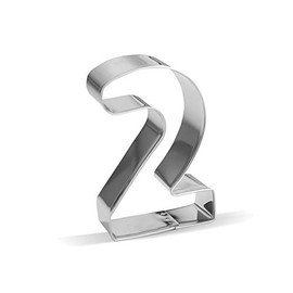Number 2 Stainless Steel Cookie Cutter 8.5cm