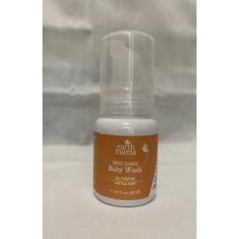 Earth Mama Organic Baby Wash Sweet Orange 1.67 fl oz TRAVEL SIZE