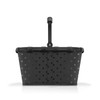 reisenthel carrybag glossy dots black - Sturdy shopping basket with