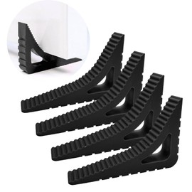 Sliding Door Stopper, Set of 4, Strong Fixing, Rubber, Resilient, Simple Design (Iron)