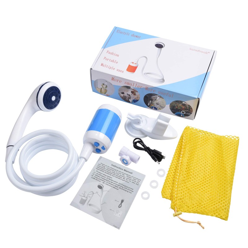 Laserbeak Camping Shower Portable Shower Outdoor Shower Handheld Electric Shower(Blue)