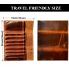 Jaald Genuine Leather Pencil Roll Brush Case Pen Holder Organizer