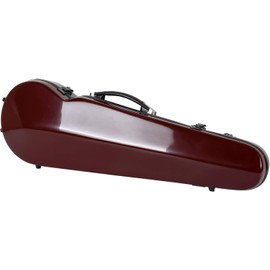 Crossrock Fiberglass Violin Case 4/4 Size, Lightweight and backpackable, 5lbs (CRF1000SVBKRD)