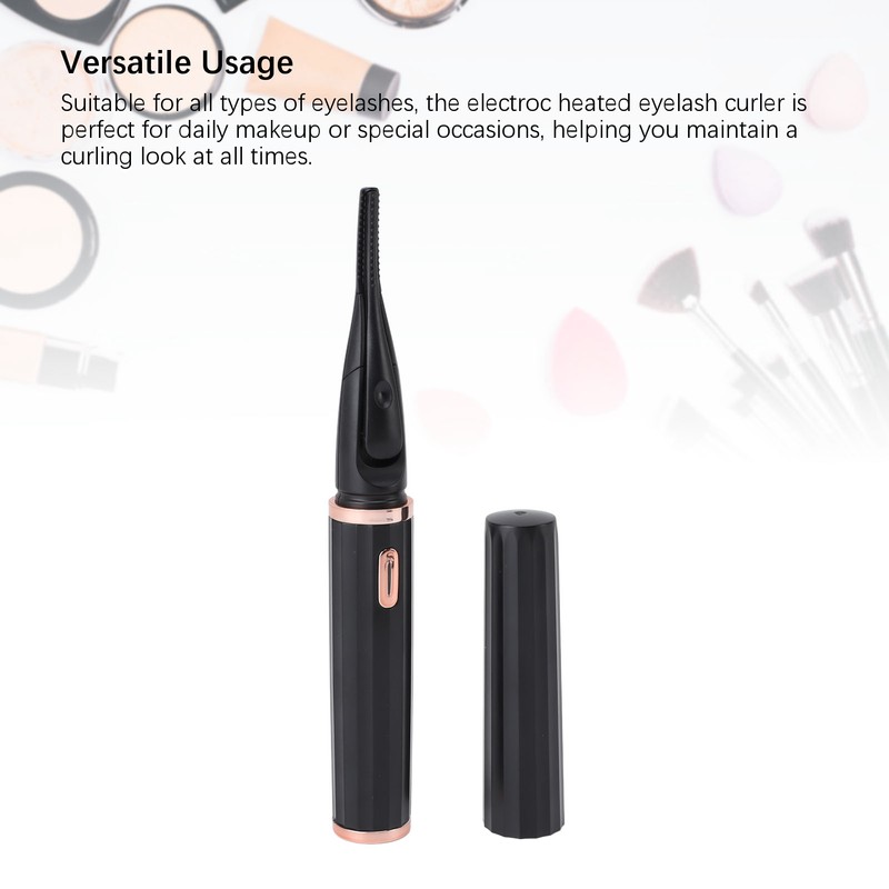 Heated Eyelash Curler Anti Burn Rechargeable Long Lasting Fast Preheating