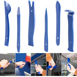 AGT Car Tool: 6 Piece Trim Wedges Set for Car Furniture Repairs (Pry Tool Car Plastic Car Pry Tool Repair Kit)