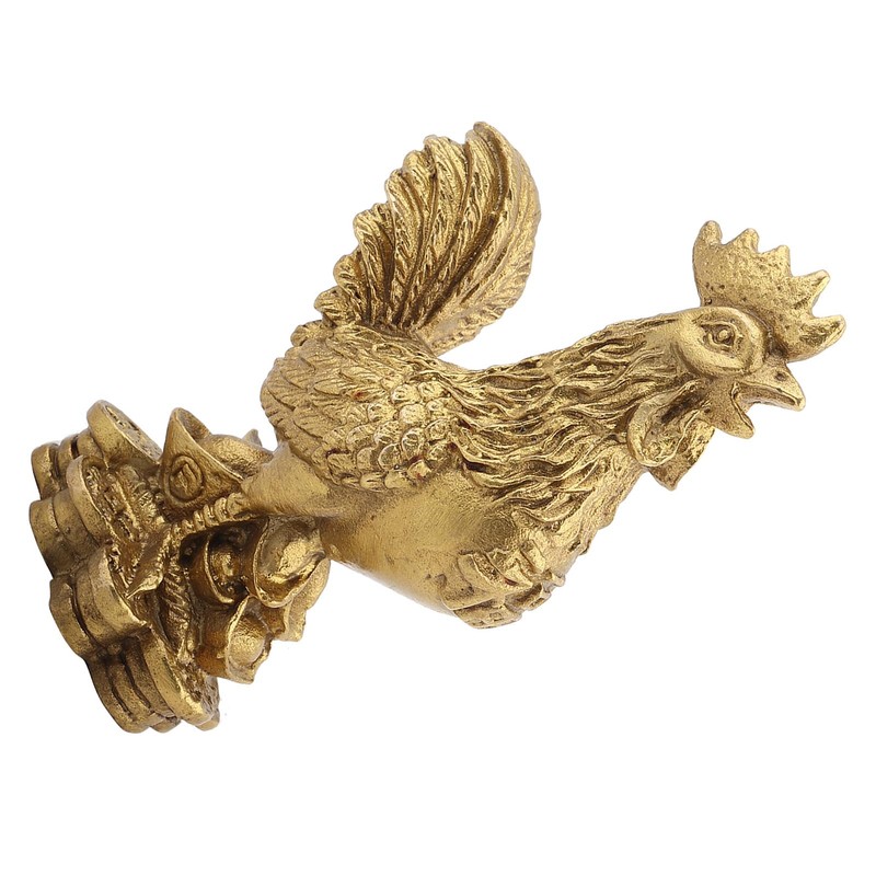 Hilitand Rooster Statue Brass Feng Shui Decoration Meaning Health Wealth