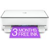 HP ENVY 6055e Wireless Color All-in-One Printer with 3 Months
