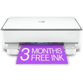 HP ENVY 6055e Wireless Color All-in-One Printer with 3 Months Free Ink with HP+ (223N1A) (Renewed)