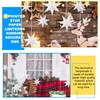 7 Pieces Christmas Paper Star Lantern White 7-Pointed Large Star