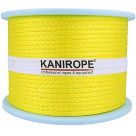 Kanirope® Dyneema Rope PRO 3 mm 100 m Yellow 12-Way Braided SK78 Stretched Coated