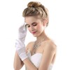 Miranda's Bridal Women's Wrist Length Formal Satin Gloves Pink