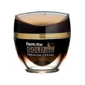 Farmstay Gold Snail Premium Pure Gold Snail Cream, 50ml, 1pc Wrinkle Improvement Whitening / 팜스테이 골드 스네일 프리미엄 순금 달팽이 크림, 50ml, 1개 주름개선 화이트닝
