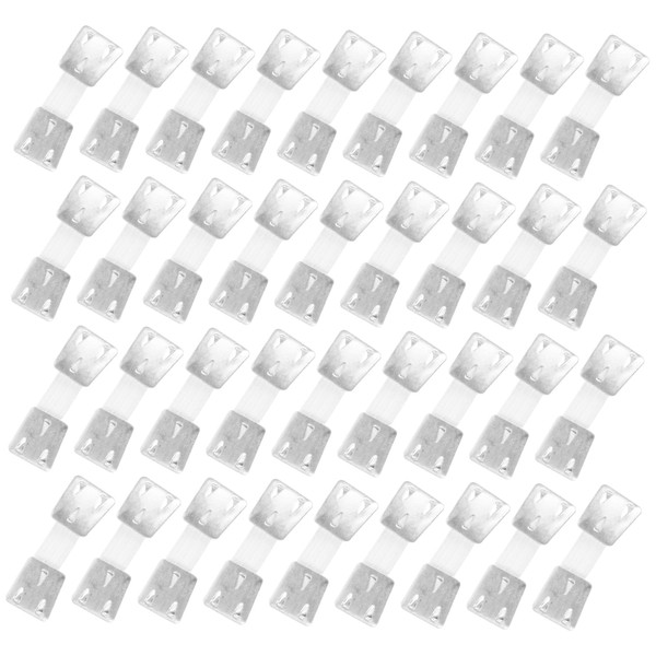 Beavorty 50Pcs Elastic Bandage Durable Metal Fixing Buckles for Replacement