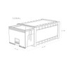Storex 24-Inch Archive Locking Storage Box for Legal Size Files,