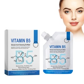 Vitamin B5 Salicylic Acid Cleansing Gel Mask, 100 ml Repair Mask with Multiple Effect, Cleans the Skin Deeply Effective Salicylic Acid Ultra Cleansing Mask, Ice Mask, Nourishes, Moisturises and