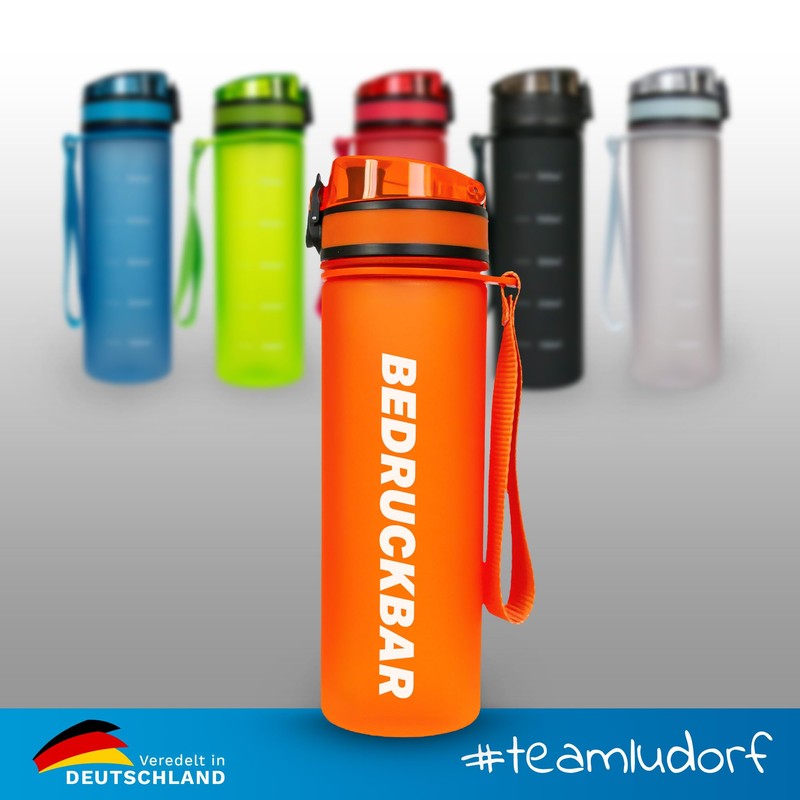 #teamludorf MiniCAMPOS Water Bottle - Individually Printable - Leak-Proof -