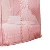 Luxury Princess 3 Side Openings Post Bed Curtain Canopy Netting