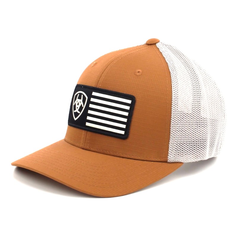 ARIAT Men's FF OSFM Flag Cap, Tan