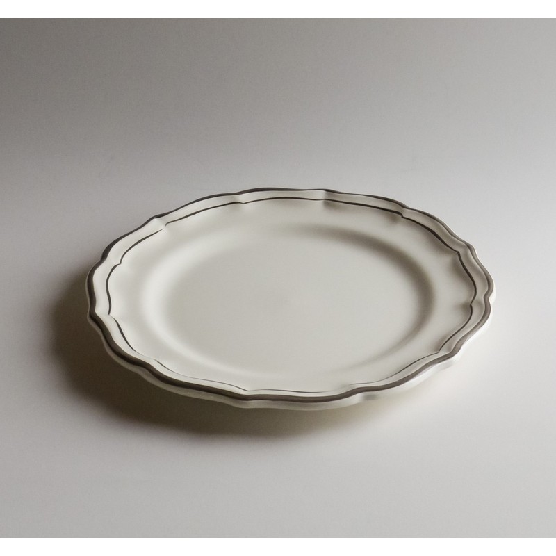 GIEN 1692B6AB Gian Fillet Taupe Dessert Plate