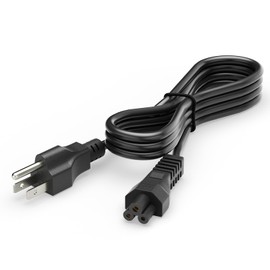 MUNBYN Power Cord, 3.8FT Power Cable, Black 3 Prong Power Cord, Printer Power Cord Replacement for P941, P130, and 129B Thermal Printers and Other Shipping Label Printers