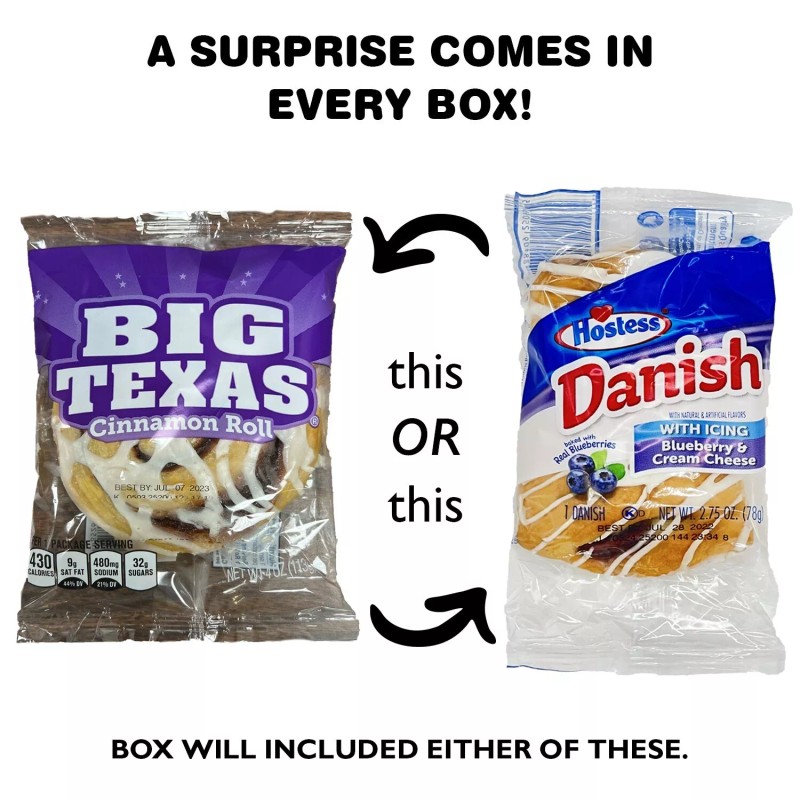 Fun Flavors Box Pastry Snack Box Care Package 30 Count