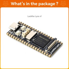 LUCKFOX -Lyra, RK3506G2 Micro Linux Development Board, with Tri-Core ARM Cortex-A7 & ARM Cortex-M0 Processors, 128MB DDR3L, 24 RM_IO Pins, for Robot, Drone, Smart Home, Industrial Automation
