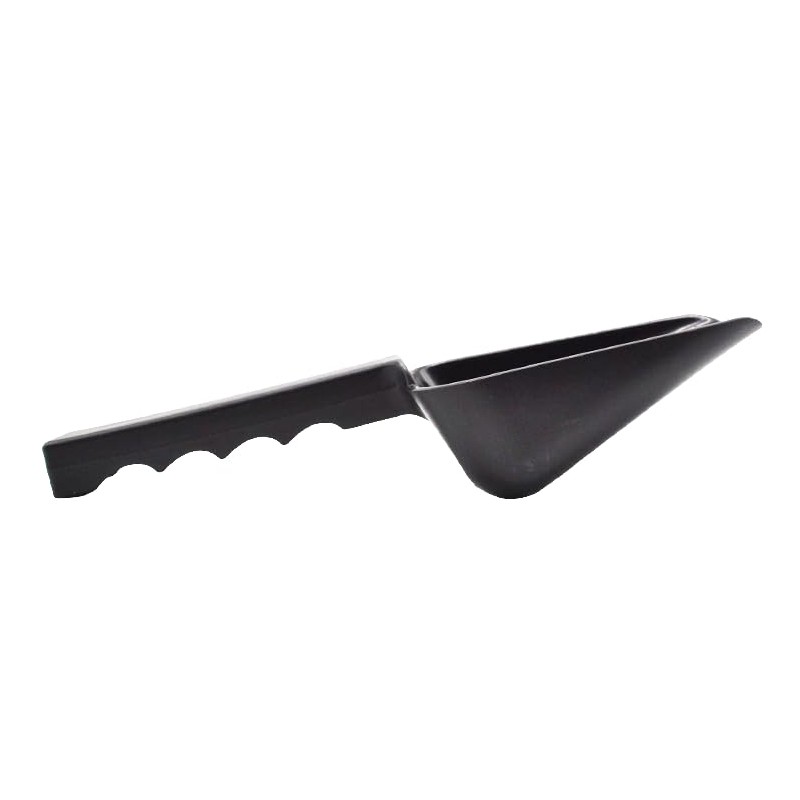 2 Pack Drainage Plastic Utility Ice Scoop 10 ounces Black,
