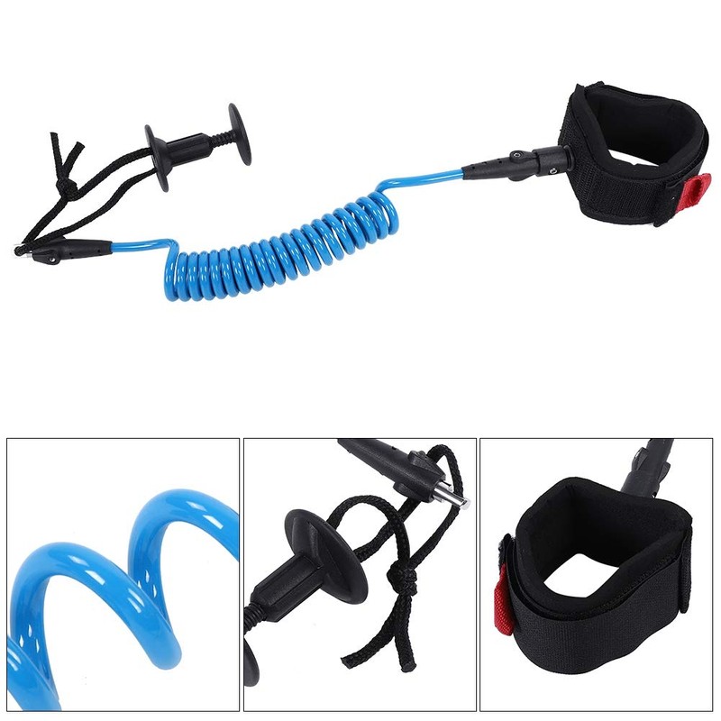 Focket Bodyboard Leash Comfortable Lightweight Padded Neoprene Cuff 5.5mm Wrapped