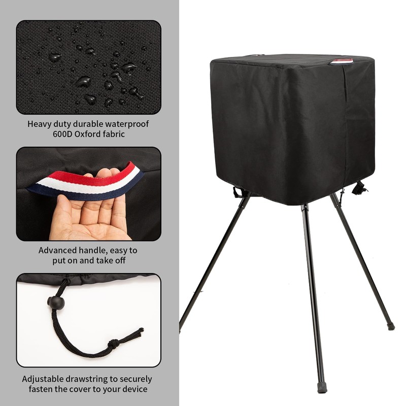 Pitching Machines Cover for Most Softball/Baseball,600D Dustproof Scratch-resistant Waterproof Sun-resistant