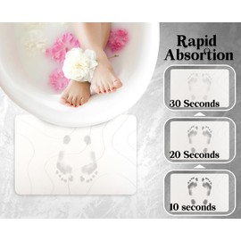 STATETRA Stone Bath Mat 15.3X23.6 Diatomaceous Bath Mat Quick Dry Bath Mat Stone, Stone Shower Mat Ultra Absorbent Stone Bath Mats for Bathroom Easy to Clean & Chemical Free Bath Stone Mat