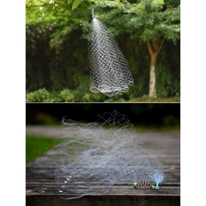 VORCOOL Replacement Net Fishing Cast Net Bait Trap Fishing Rod