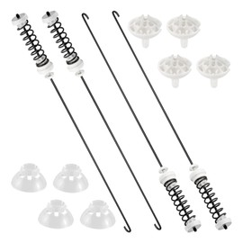 W10780048 Washer Suspension Rod Kit Replacement for Whirlpool Kenmore Admiral Maytag Washing Machine,Replaces ATW4675YQ1 WTW4800XQ4 WTW4800XQ1 Includes 4 Suspension Rods and Ball Cups