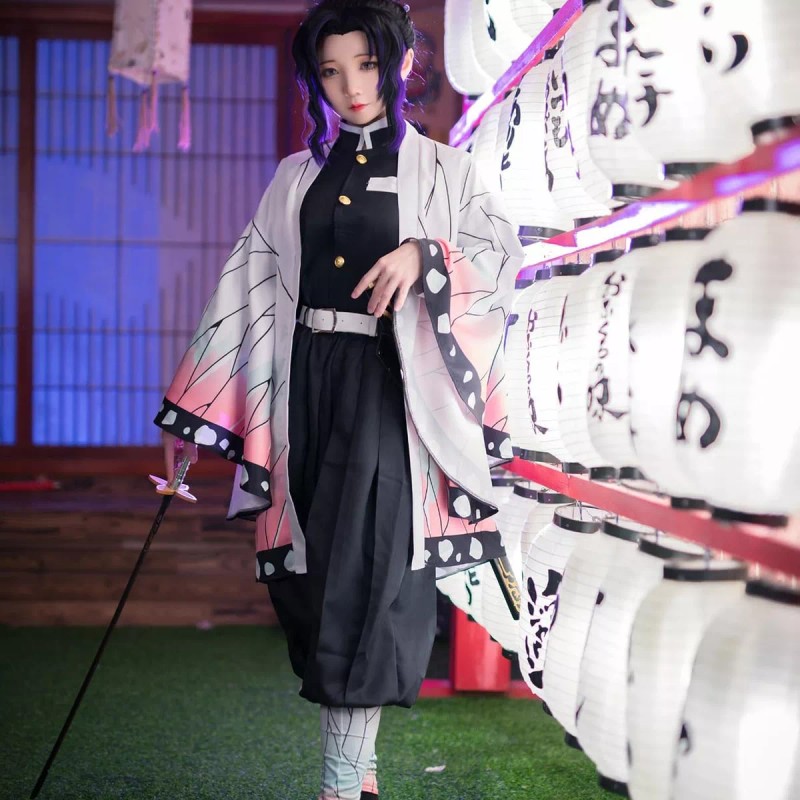 NS Disfraz Cosplay Kochou Shinobu Cazadora De Demonios Traje De