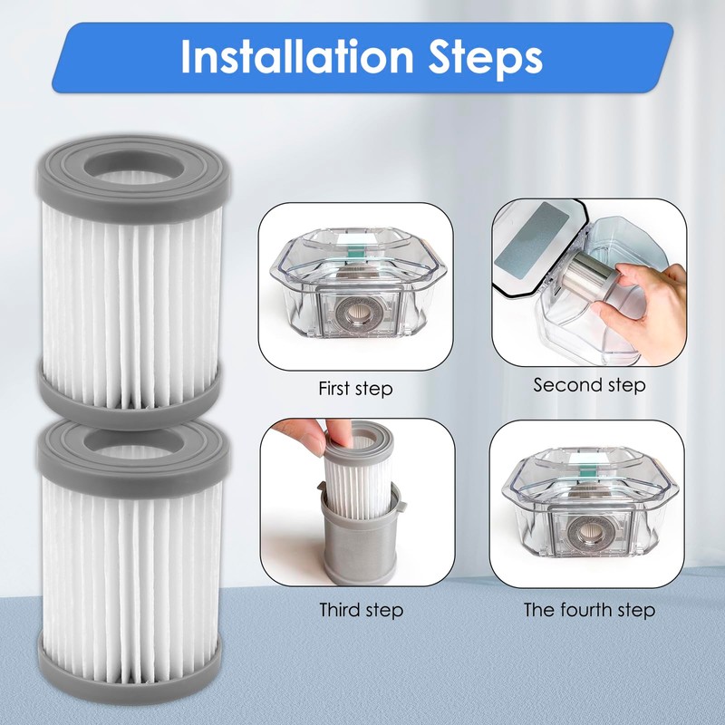 (4 Pack) M320 Replacement HEPA Filters Compatible with Lefant M320/