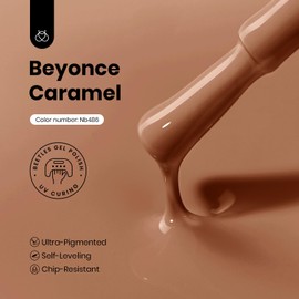 beetles Gel Polish Beetles Gel Polish Hema Free Fall Brown Gel Nail Polish Soak Off Uv LED Nail Lamp 15ml DIY Home Manicure Salon Gift for Women Beyonce Caramel