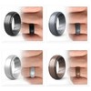 Silicone Ring Men, 2/7 Rings Set Rubber Wedding Bands for