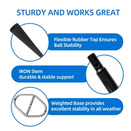 BGOJAB Portable Baseball Tee, Adjustable Batting Tee for Baseball/Softball/Tee Ball, 20"-26" Height, Weighted Base for Stability, Hitting Tee for Kids/Youth, Training Equipment for Baseball Practice