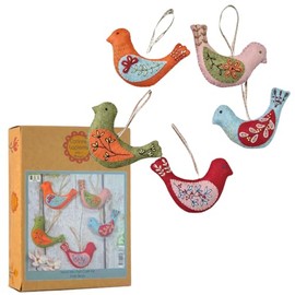 Corinne Lapierre Folk Birds Felt Craft Kit,Multi,Small