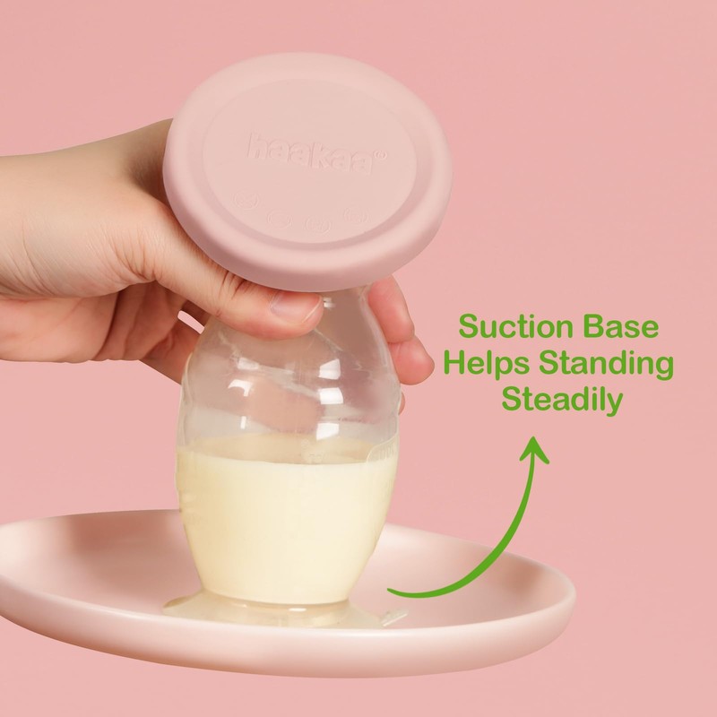 haakaa - Extractor de leche de silicona y tapa de